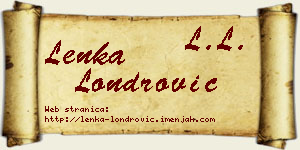 Lenka Londrović vizit kartica